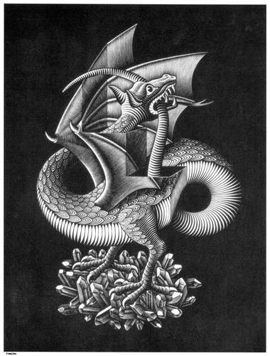 Dragon @ C. M. Escher